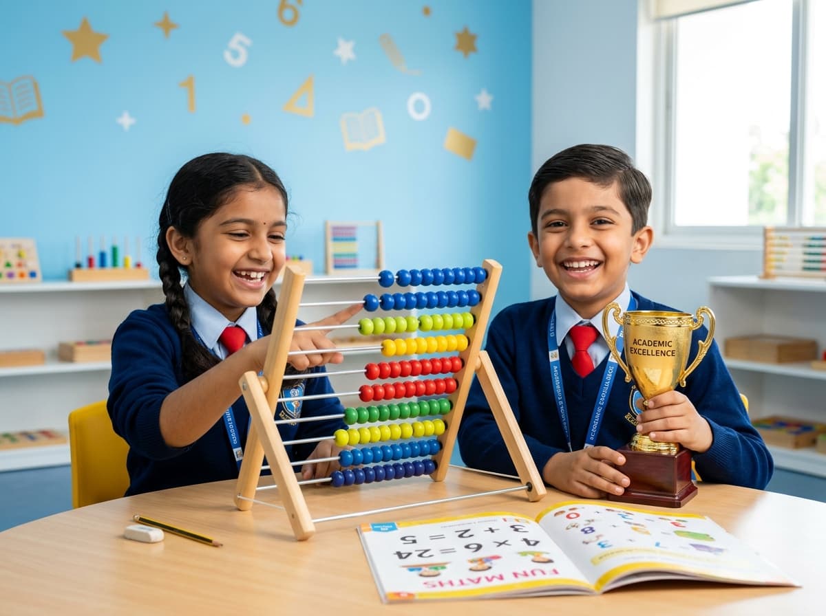 Dominus Eduworld Students excelling in Abacus and Mathematics